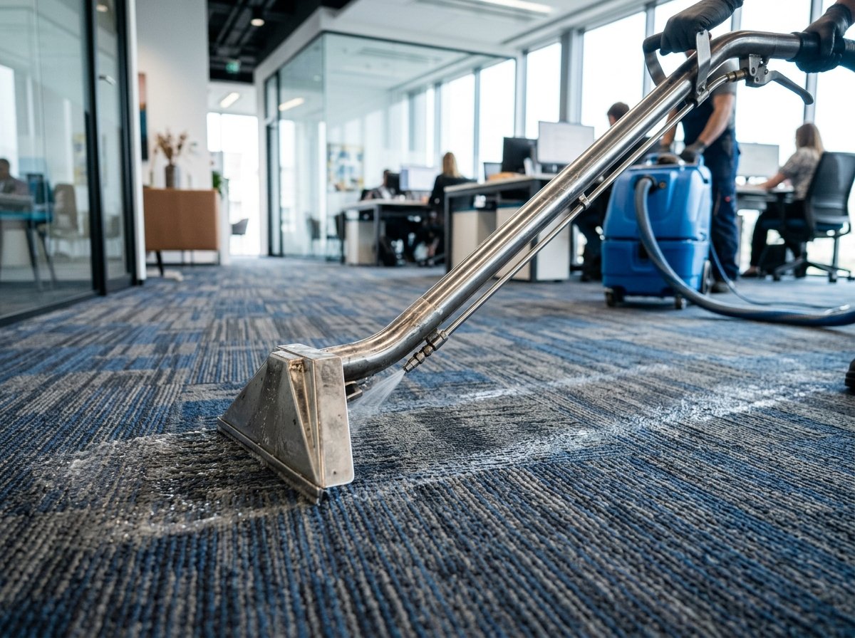 Commercial Carpet Extraction Wand Cleaning Office Floor